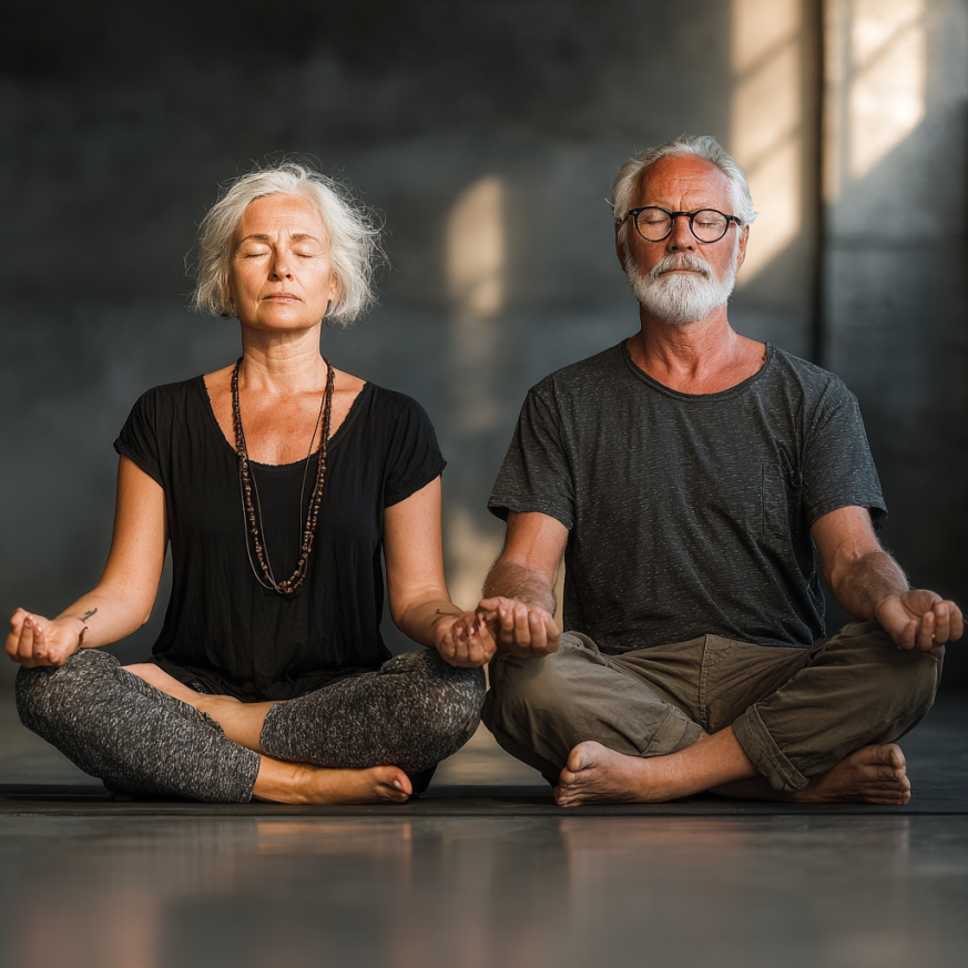 Інструктор демонструє позу йоги